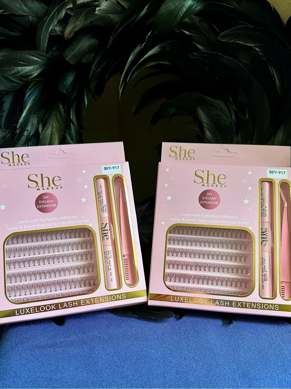 2 She Makeup LuxeLook DIY Cluster Eyelash Extensions - brand new